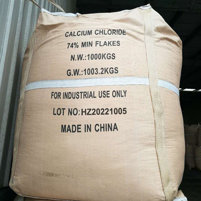 1000 킬로그램 / 가방 CaCL2 염화 칼슘 74% 칼슘 염화물 수산화염 백색 플레이크