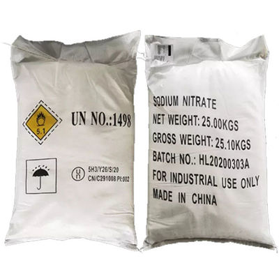 유기 NaNO3 질산 나트륨 99.3% 최소 백색 수정 분말