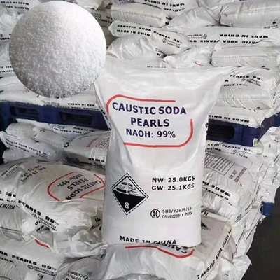 White Prills Caustic Soda Pearls NaOH Sodium Hydroxide For Soap Production