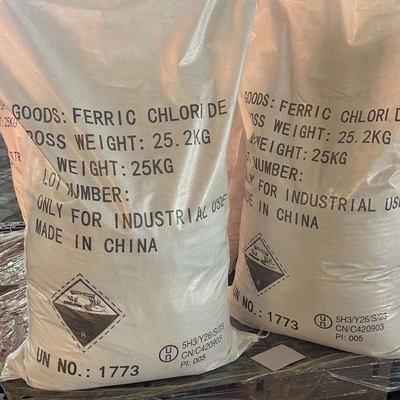 25kg/백 철분 염화물 무수분 분말 98%min 26MT/20GP
