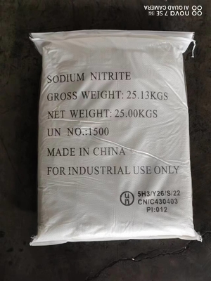 25kg/백 흰색 분말 나트륨 나트리트 UN 1500 식품 보존제 및 치료용