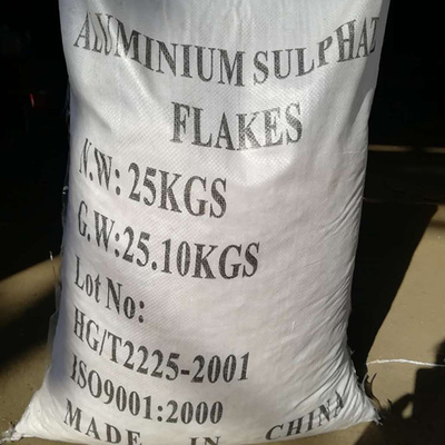 25KG / BAG 백색 플라크 철 없는 알루미늄 황산