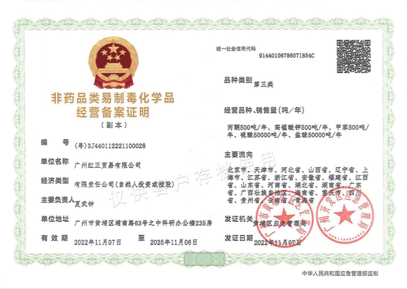 중국 Guangzhou Hongzheng Trade Co., Ltd. 인증
